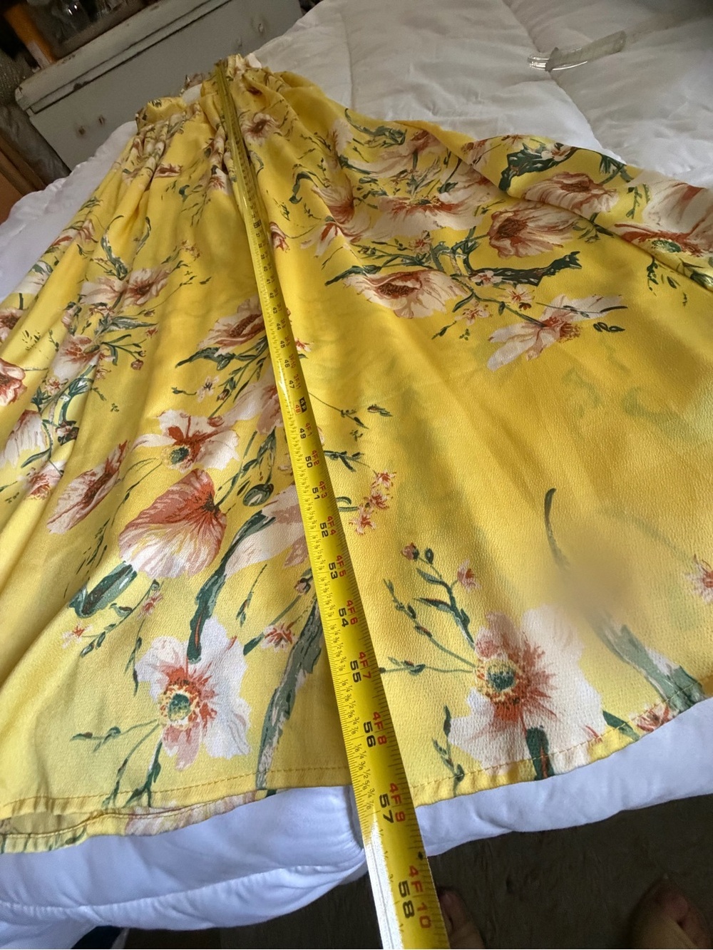 Sunlit Floral Yellow wedding guest Maxi Dress with Plunging V-Neck - Picture 3 of 10